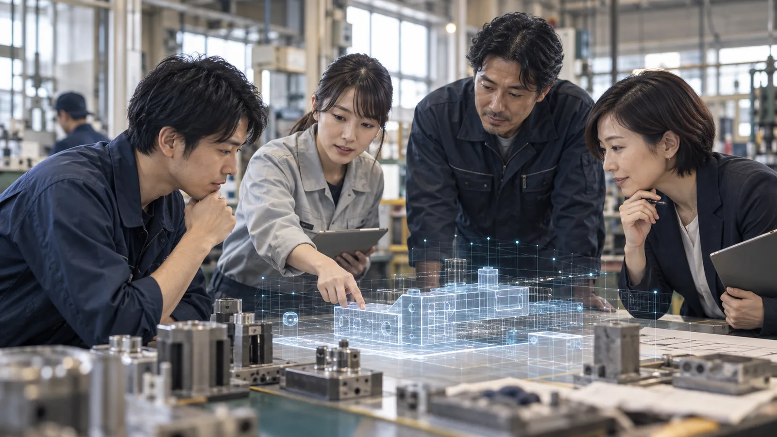 技術を、業務の成果へ。を表現した編集イメージ（AI生成）