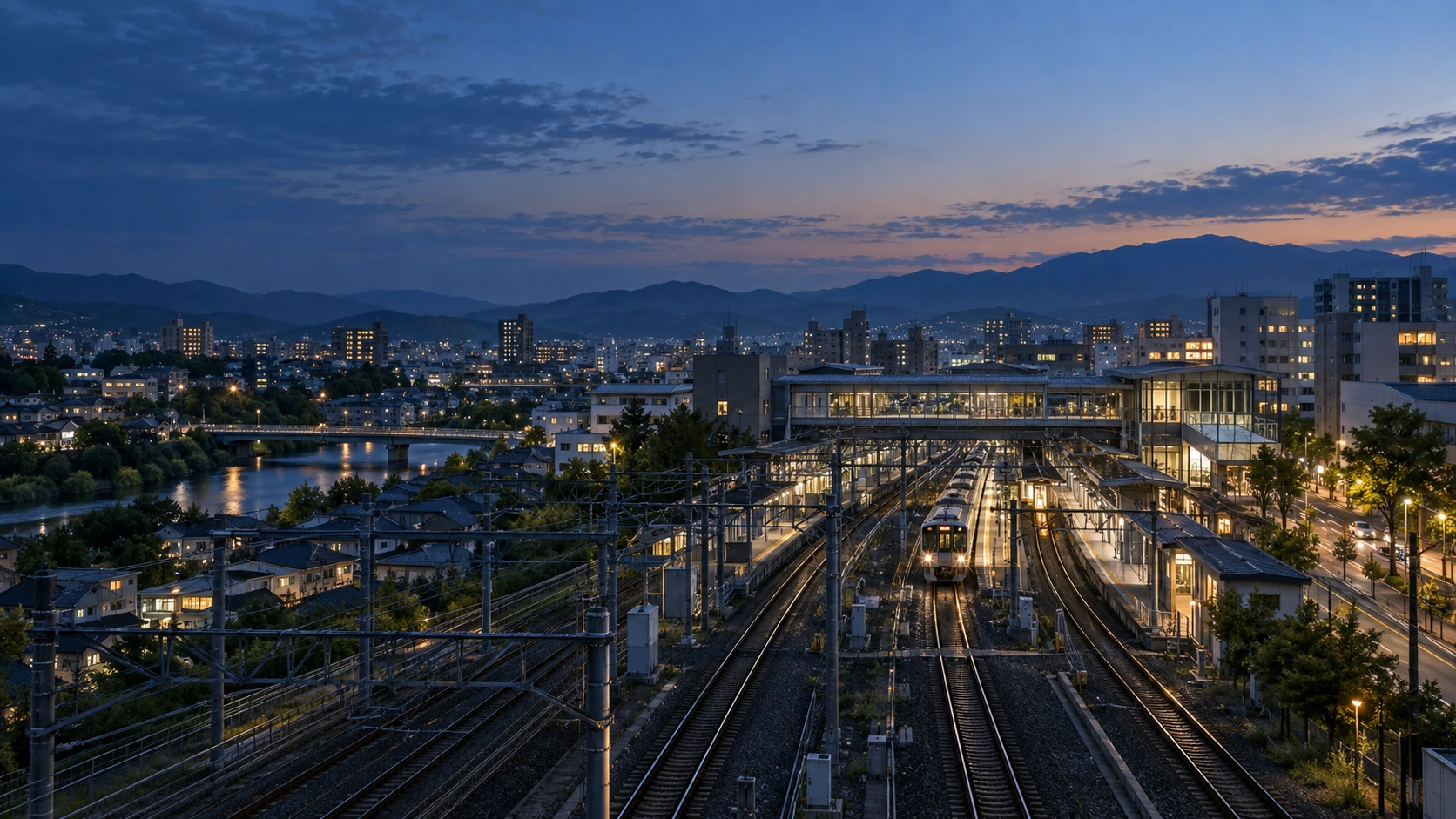 鉄道と地域金融をつなぐ。を表現した編集イメージ(AI生成)